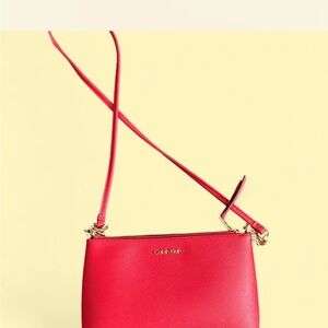 Calvin Klein Vibrant Red Crossbody Bag